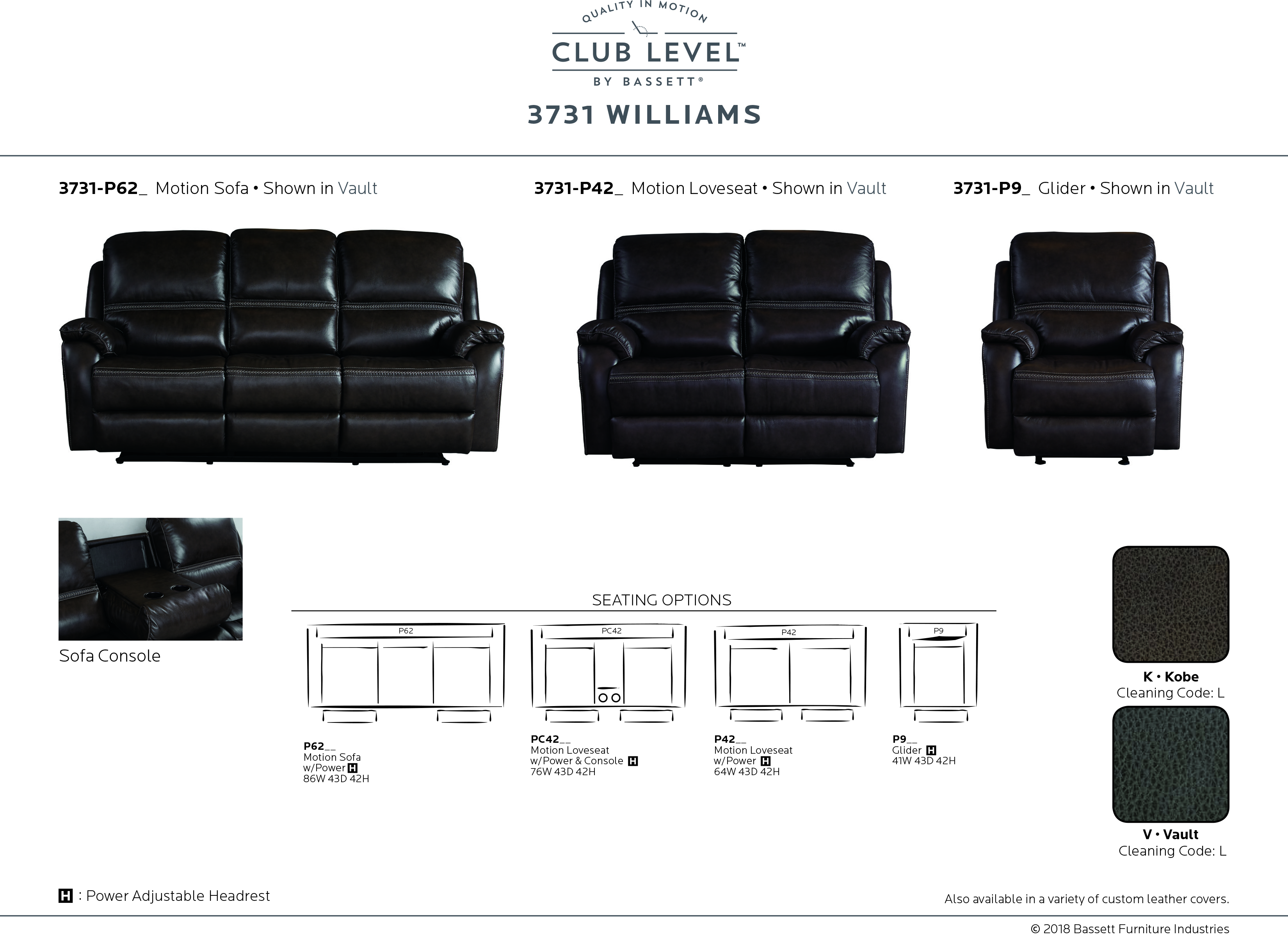 Beaumont Motion Recliners Sofas Bassett Club